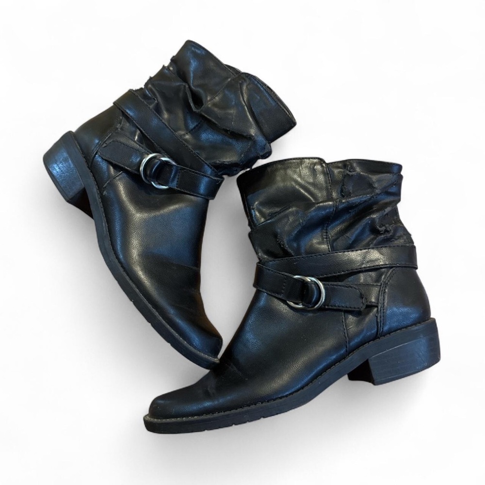 Anne Klein Black Ankle Boots